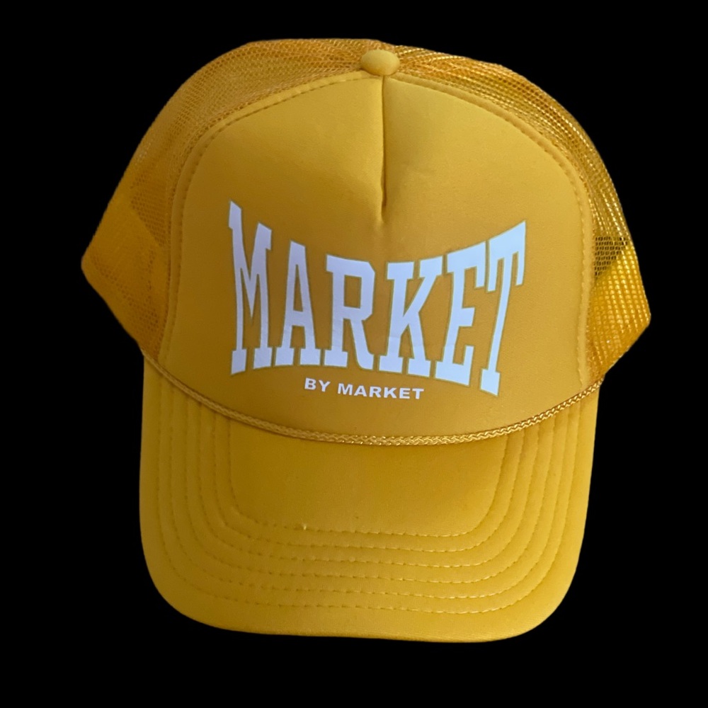 Market Yellow Mesh Trucker Hat